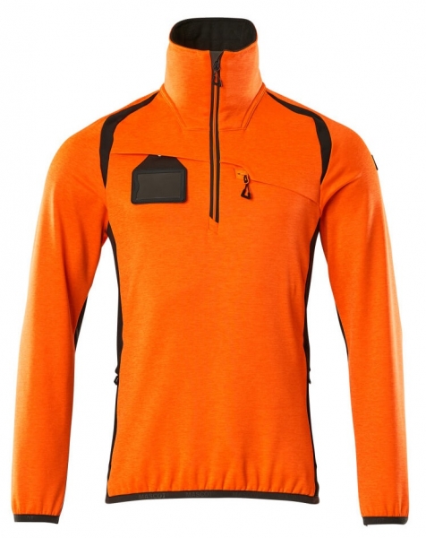 MASCOT-Warnschutz-Fleecepullover, ACCELERATE SAFE, high vis orange/dunkelanthrazit