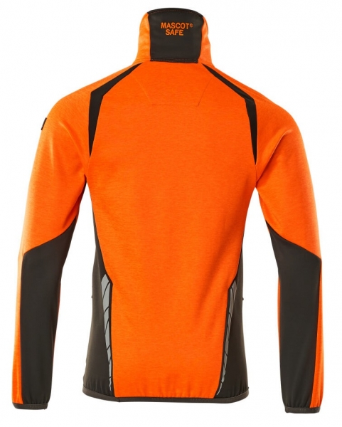 MASCOT-Warnschutz-Fleecepullover, ACCELERATE SAFE, high vis orange/dunkelanthrazit