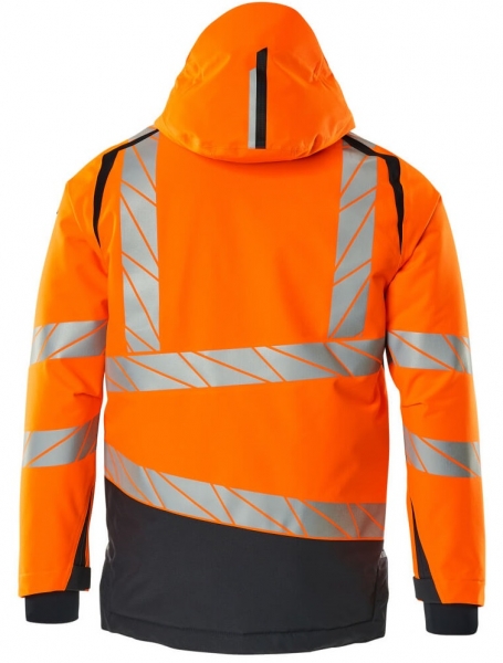 MASCOT-Warnschutz-Winterjacke, ACCELERATE SAFE, high vis orange/schwarzblau