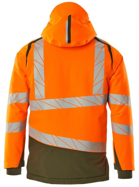 MASCOT-Warnschutz-Winterjacke, ACCELERATE SAFE, high vis orange/moosgrn
