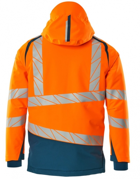 MASCOT-Warnschutz-Winterjacke, ACCELERATE SAFE, high vis orange/dunkelpetroleum
