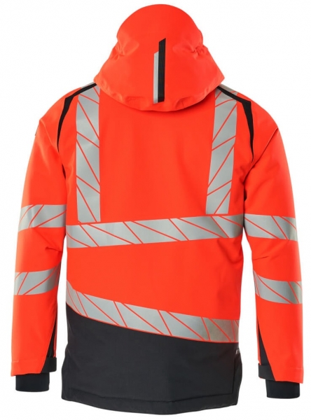 MASCOT-Warnschutz-Winterjacke, ACCELERATE SAFE, high vis rot/schwarzblau