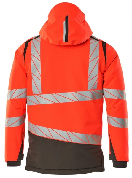 MASCOT-Warnschutz-Winterjacke, ACCELERATE SAFE, high vis rot/dunkelanthrazit