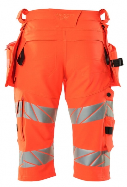 MASCOT-Warnschutz-Shorts, lang, ACCELERATE SAFE, high vis rot