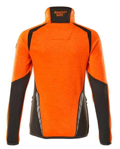 MASCOT-Warnschutz-Damen Fleecepullover, ACCELERATE SAFE, high vis orange/dunkelanthrazit