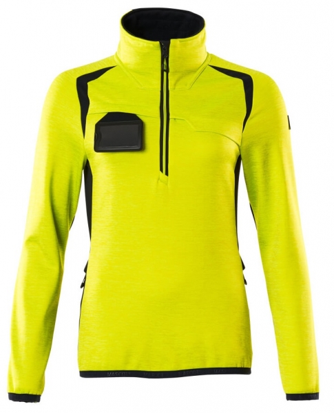 MASCOT-Warnschutz-Damen Fleecepullover, ACCELERATE SAFE, high vis gelb/schwarz