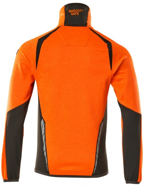 MASCOT-Warnschutz-Fleecepullover, ACCELERATE SAFE, high vis orange/dunkelanthrazit