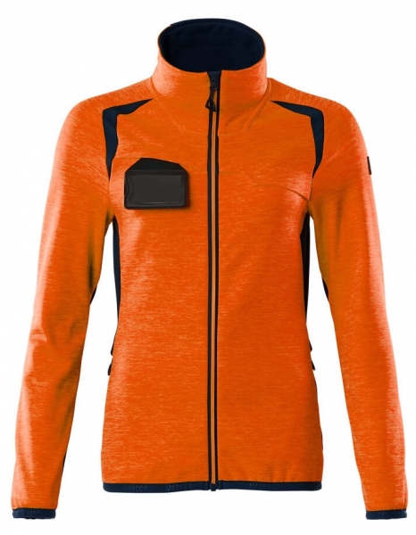 MASCOT-Warnschutz-Damen Fleecejacke, ACCELERATE SAFE, high vis orange/schwarzblau