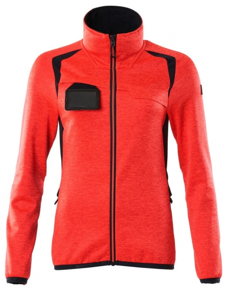 MASCOT-Warnschutz-Damen Fleecejacke, ACCELERATE SAFE, high vis rot/schwarzblau