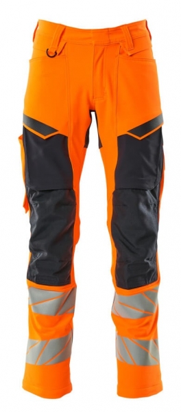 MASCOT-Warnschutz-Bundhose, ACCELERATE SAFE, 82 cm, warnorange/schwarzblau