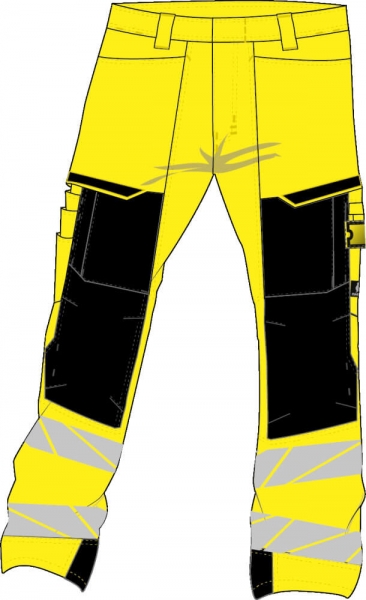 MASCOT-Warnschutz-Bundhose, ACCELERATE SAFE, 76 cm, warngelb/schwarz