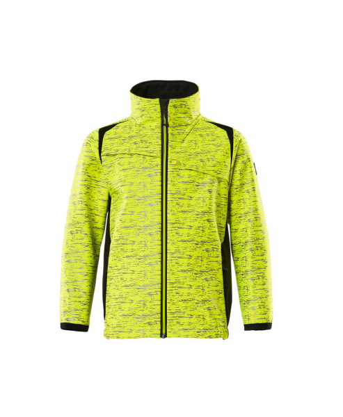 MASCOT-Kinder Soft  Shell Jacke, ACCEL SAFE, warngelb/schwarz
