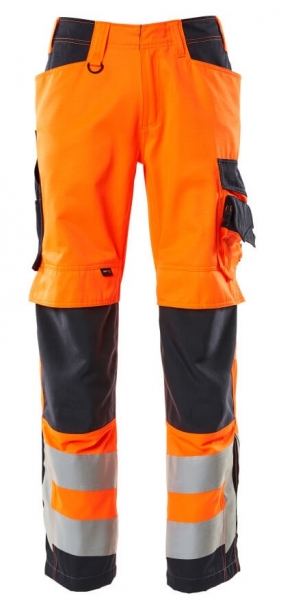 MASCOT-Warnschutz-Bundhose, SAFE SUPREME, mit Knietaschen, Lg: 82 cm, warnorange/schwarzblau
