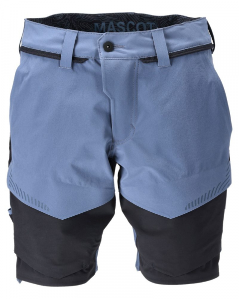 MASCOT- Shorts, Ultimate Stretch, CUSTOMIZED, 180 g/m, steinblau/ schwarzblau
