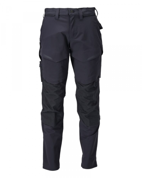 MASCOT- Damen- Hose mit Knietaschen, Diamond, Ultimate Stretch, CUSTOMIZED, 235 g/m, schwarzblau