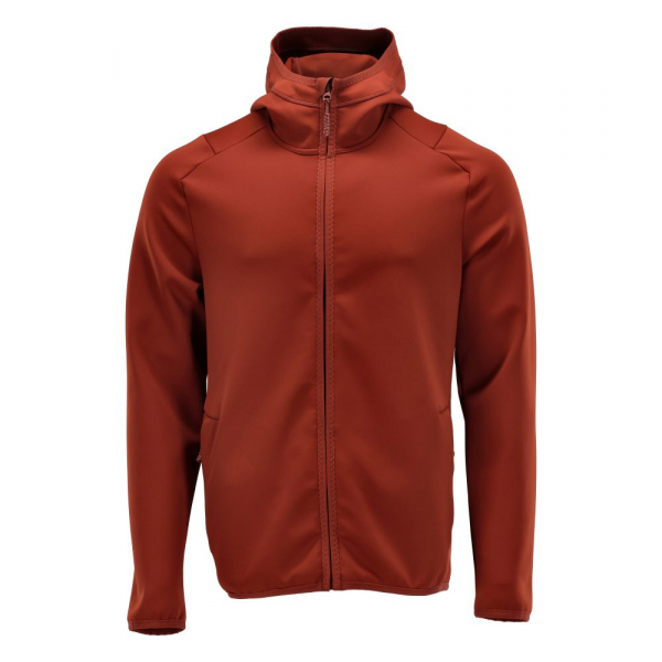 MASCOT-Fleecepullover mit Reißverschluss und Kapuze, CUSTOMIZED, 360 g/m², herbstrot