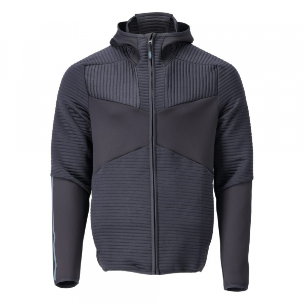 MASCOT-Fleece Kapuzensweatshirt mit Reißverschluss und Kapuze, CUSTOMIZED, 265 g/m², schwarzblau
