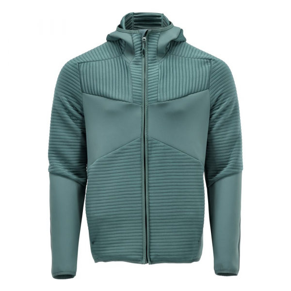 MASCOT-Fleece Kapuzensweatshirt mit Reißverschluss und Kapuze, CUSTOMIZED, 265 g/m², hell-waldgrün