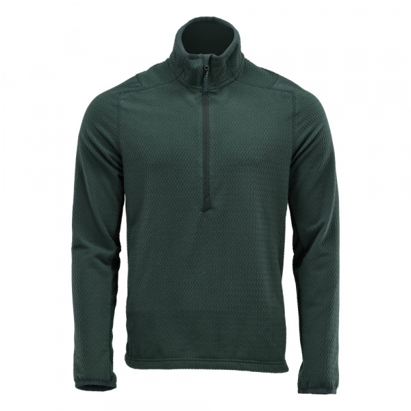 MASCOT- Microfleece Pullover mit kurzem Reißverschluss, CUSTOMIZED, 220 g/m², waldgrün