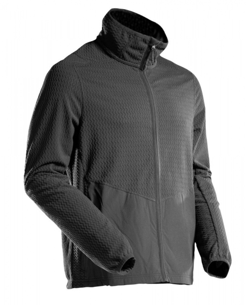 MASCOT- Microfleece Pullover mit Reiverschluss, CUSTOMIZED, 220 g/m, schwarz