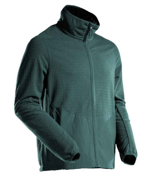 MASCOT- Microfleece Pullover mit Reiverschluss, CUSTOMIZED, 220 g/m, waldgrn