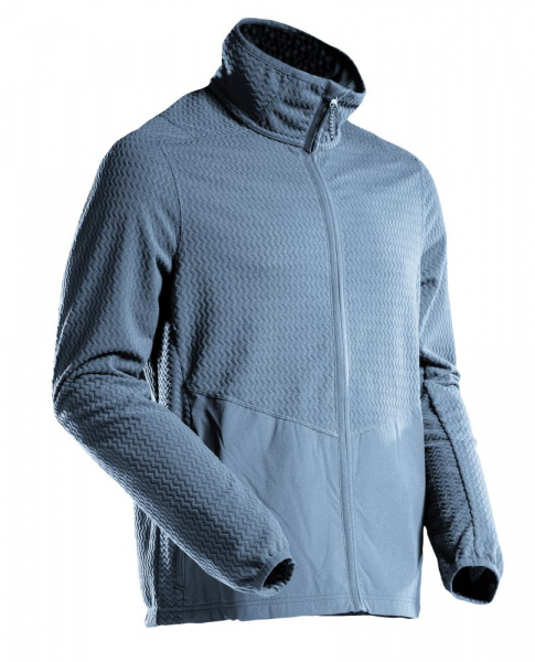 MASCOT- Microfleece Pullover mit Reiverschluss, CUSTOMIZED, 220 g/m, steinblau