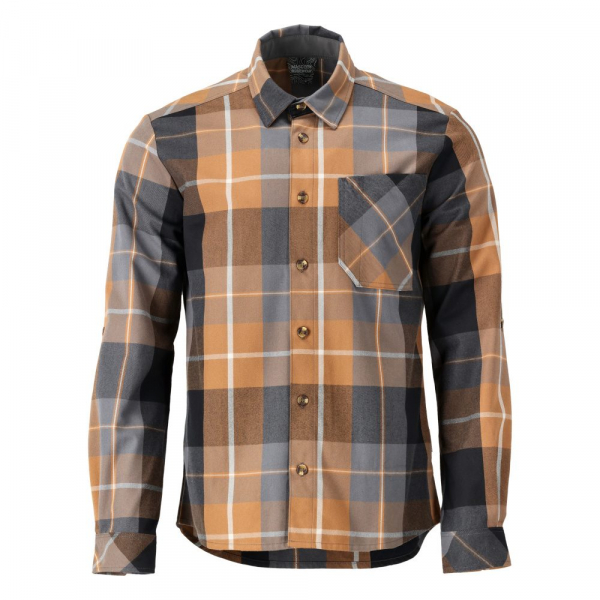 MASCOT- Hemd aus Flanell, CUSTOMIZED, 270 g/m, nussbraun- kariert