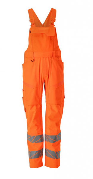 MASCOT- Latzhose mit Knietaschen, ACCELERATE SAFE, 215 g/m, orange