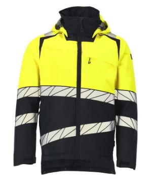 Winterjacke mit CLIMASCOT�-Futter, Schwarzblau/Gelb