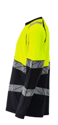 MASCOT� ACCELERATE SAFE Langarmshirt Premium , Schwarzblau/Gelb