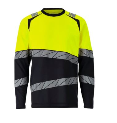 MASCOT� ACCELERATE SAFE Langarmshirt Premium , Schwarz/Gelb