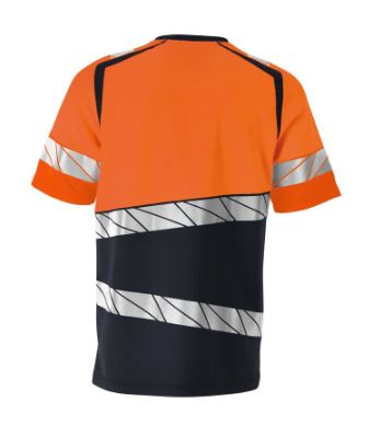 MASCOT� ACCELERATE SAFE T-Shirt Premium , Schwarzblau/Orange