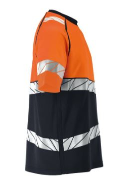 MASCOT� ACCELERATE SAFE T-Shirt Premium , Schwarzblau/Orange