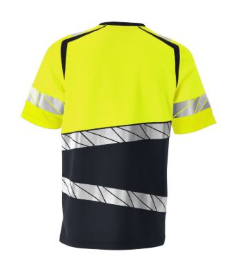 MASCOT� ACCELERATE SAFE T-Shirt Premium , Schwarzblau/Gelb