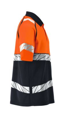 MASCOT� ACCELERATE SAFE Polo-Shirt Premium , Schwarzblau/Orange