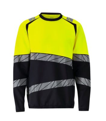 MASCOT� ACCELERATE SAFE Sweatshirt Premiun, Schwarzblau/Gelb