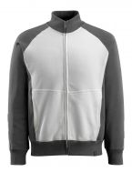 MASCOT-Sweatshirt, Amberg, 340 g/m, wei/dunkelanthrazit