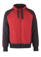 MASCOT-Kapuzensweatshirt, Wiesbaden, 340 g/m, rot/schwarz