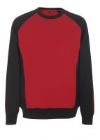 MASCOT-Sweatshirt, Witten, 310 g/m, rot/schwarz