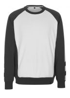 MASCOT-Sweatshirt, Witten, 310 g/m, wei/dunkelanthrazit