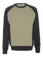 MASCOT-Sweatshirt, Witten, 310 g/m, khaki/schwarz