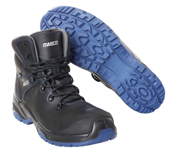 MASCOT-Sicherheitshochschuhe S3, schwarz/kornblau