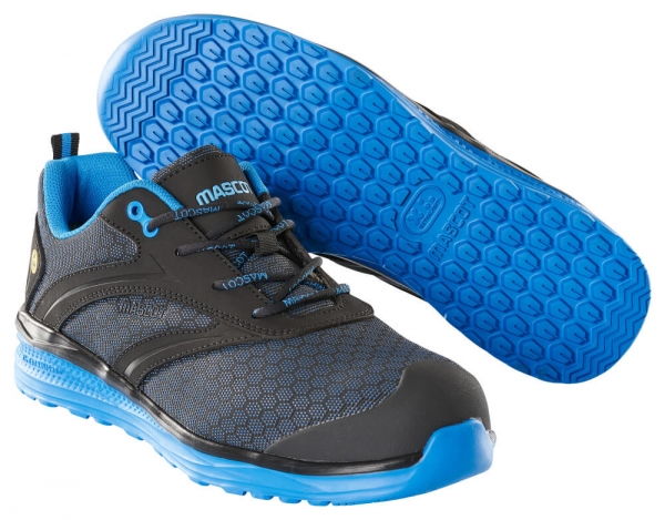 MASCOT-Sicherheitshalbschuhe S1P, FOOTWEAR CARBON, schwarz/kornblau