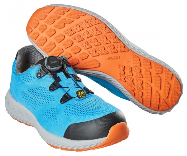 MASCOT-Sicherheitshalbschuhe, S1P, Move, trkisblau