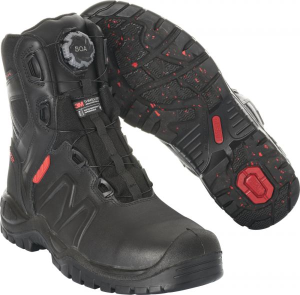 MASCOT-Sicherheitsschnürstiefel, S3 mit BOA®, FOOTWEAR, schwarz