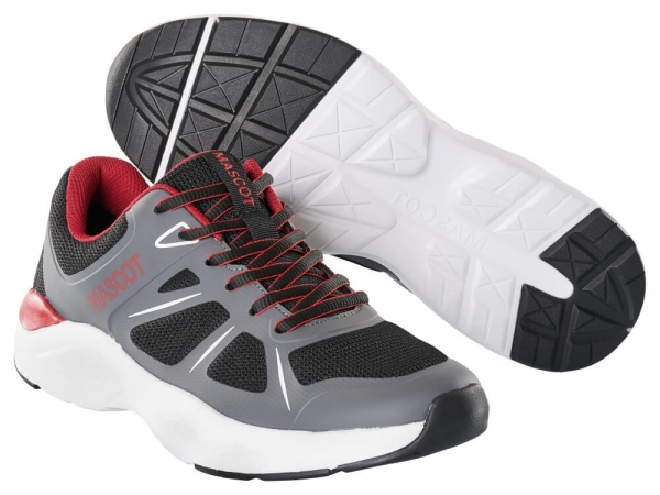 MASCOT-Sneaker, FOOTWEAR CASUAL, schwarz/dunkelanthrazit/rot