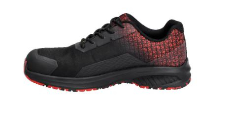 Sicherheitsschuhe S3S, Schn�rsenkel, Schwarz/Rot, Weite 10