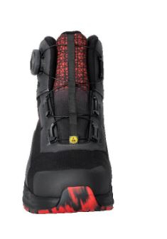 Sicherheitsstiefel S3S, BOA� Fit System, Schwarz/Rot, Weite 10