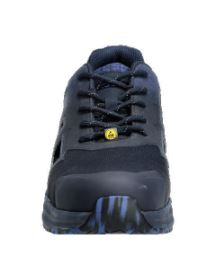 Sicherheitssandale S1PS, Schn�rsenkel, Schwarzblau/Azurblau, Weite 10