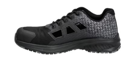 Sicherheitssandale S1PS, Schn�rsenkel, Schwarz, Weite 10